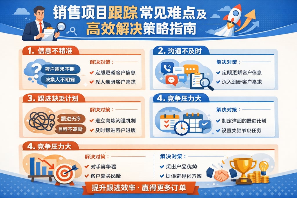 销售项目跟踪常见难点及高效解决策略指南