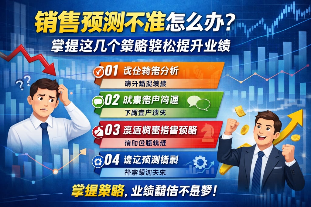 销售预测不准怎么办？掌握这几个策略轻松提升业绩