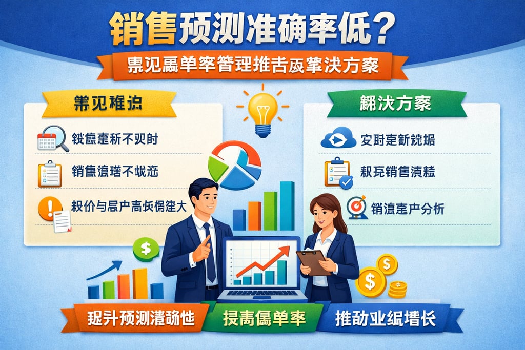 销售预测准确率低？常见赢单率管理难点及解决方案