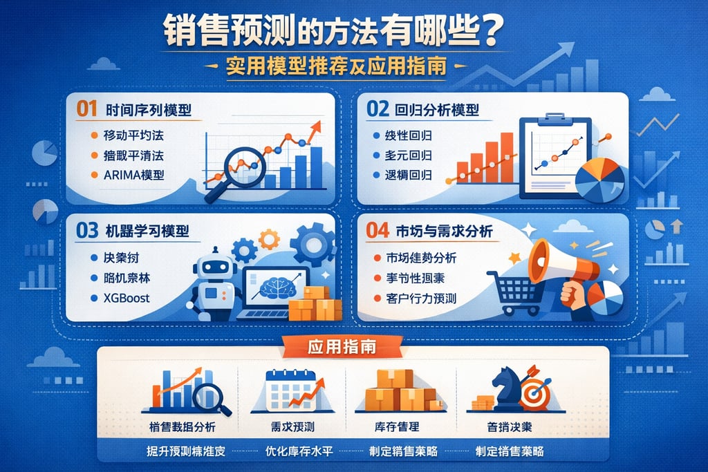销售预测的方法有哪些？实用模型推荐及应用指南