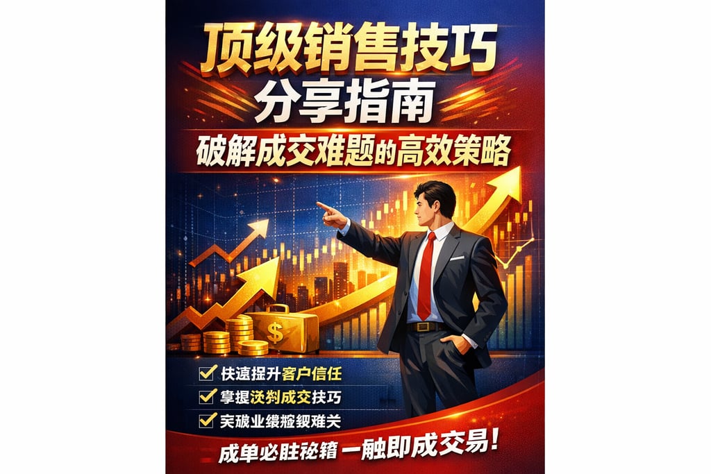顶级销售技巧分享指南：破解成交难题的高效策略