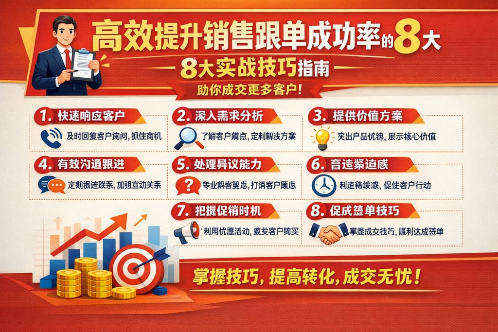 高效提升销售跟单成功率的8大实战技巧指南