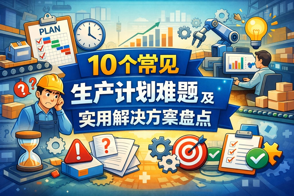10个常见生产计划难题及实用解决方案盘点