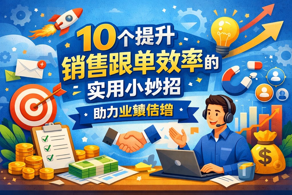 10个提升销售跟单效率的实用小妙招，助力业绩倍增