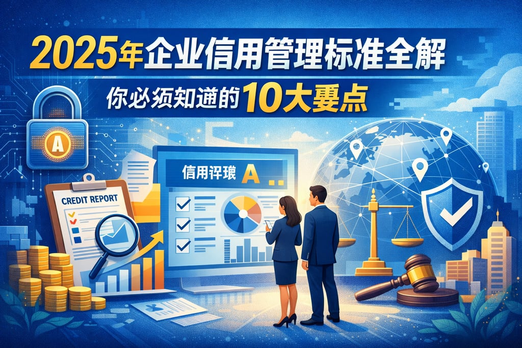 2025年企业信用管理标准全解，你必须知道的10大要点