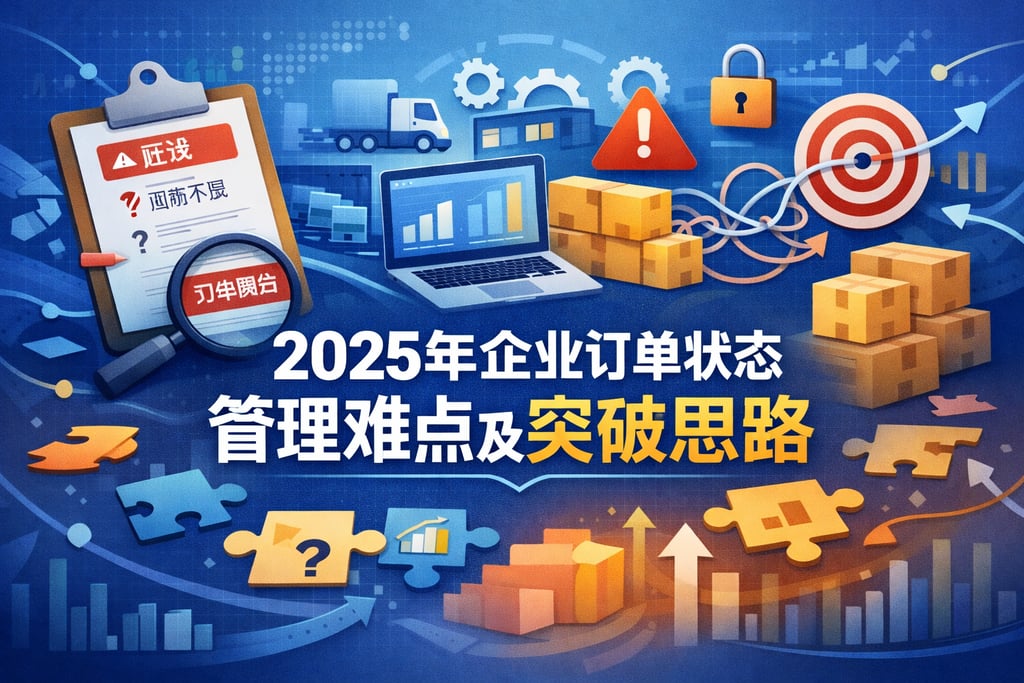 2025年企业订单状态管理难点及突破思路
