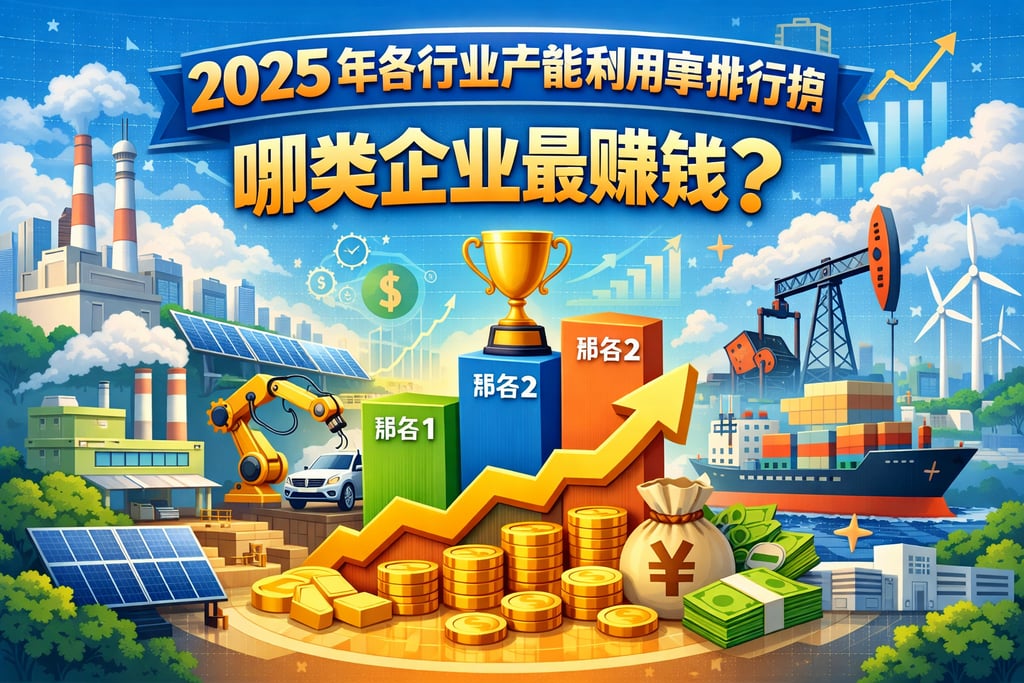 2025年各行业产能利用率排行榜，哪类企业最赚钱？