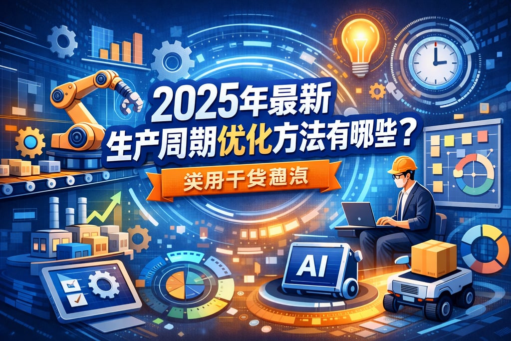 2025年最新生产周期优化方法有哪些？实用干货盘点