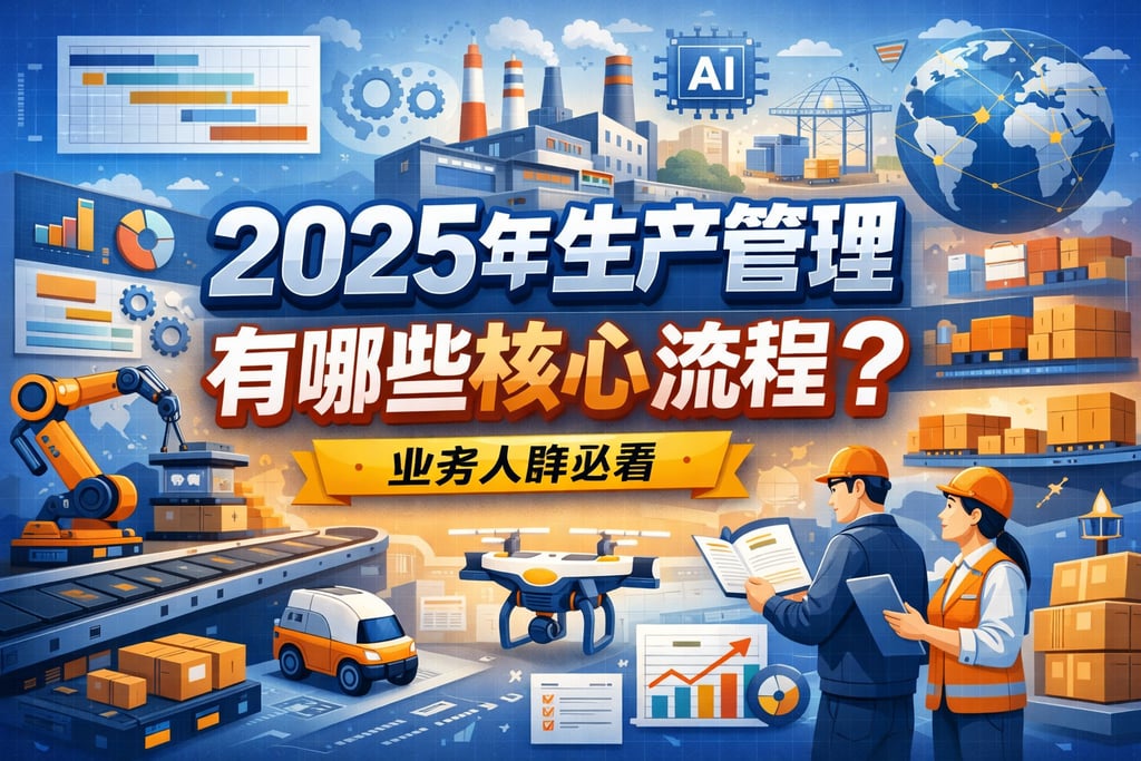 2025年生产管理有哪些核心流程？业务人群必看