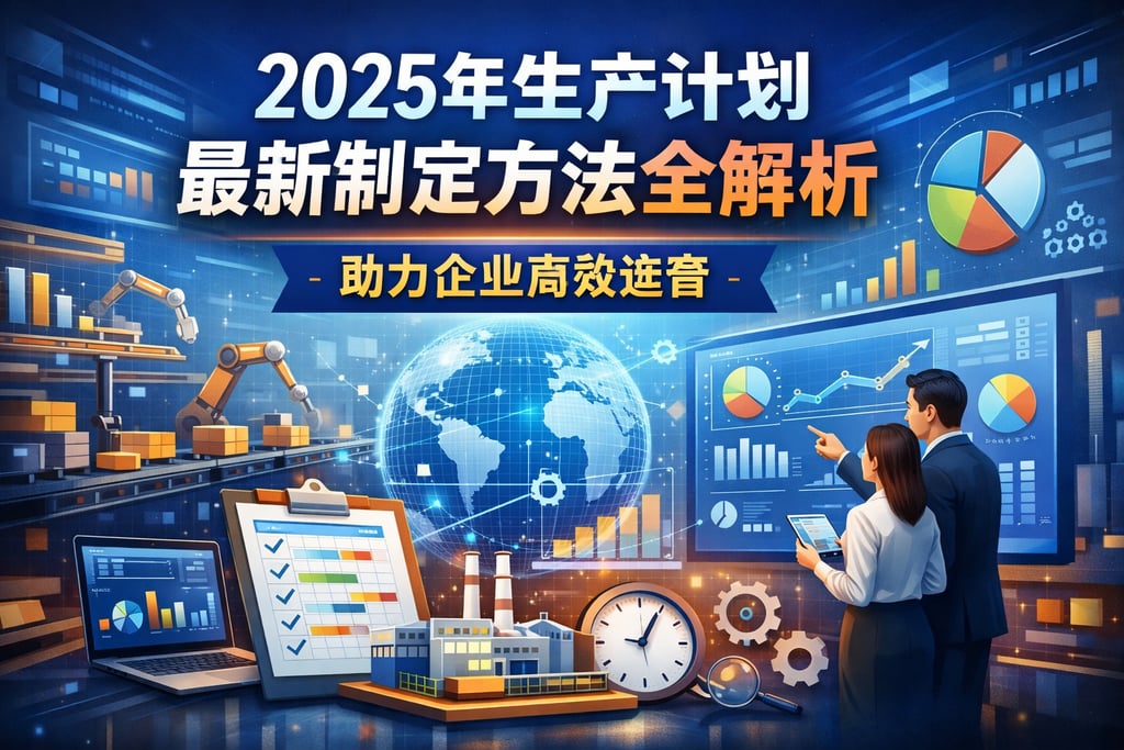 2025年生产计划最新制定方法全解析，助力企业高效运营