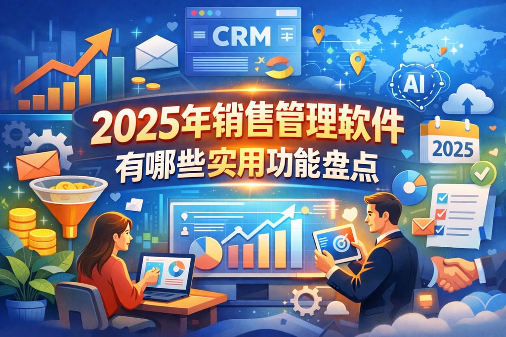 2025年销售管理软件有哪些实用功能盘点