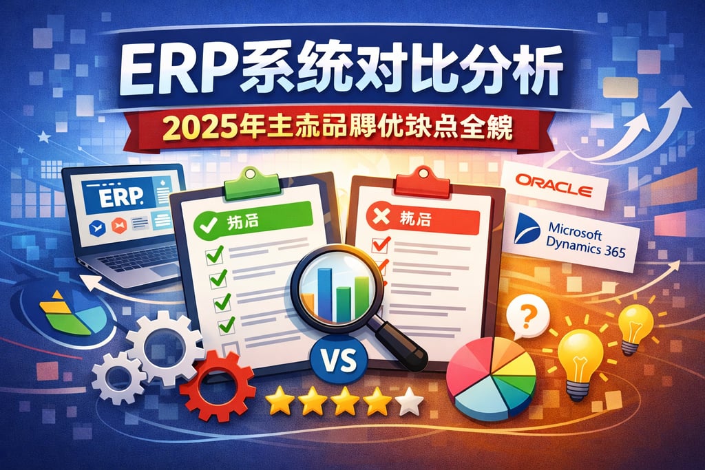 ERP系统对比分析：2025年主流品牌优缺点全解