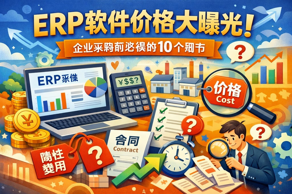 ERP软件价格大曝光，企业采购前必读的10个细节