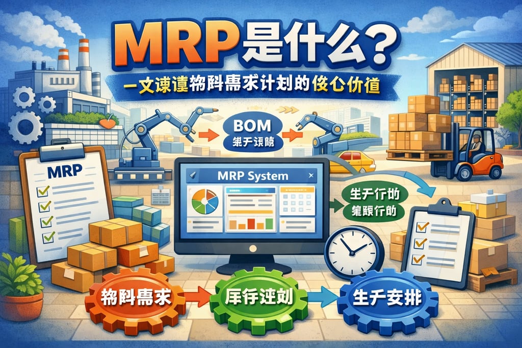 MRP是什么？一文读懂物料需求计划的核心价值