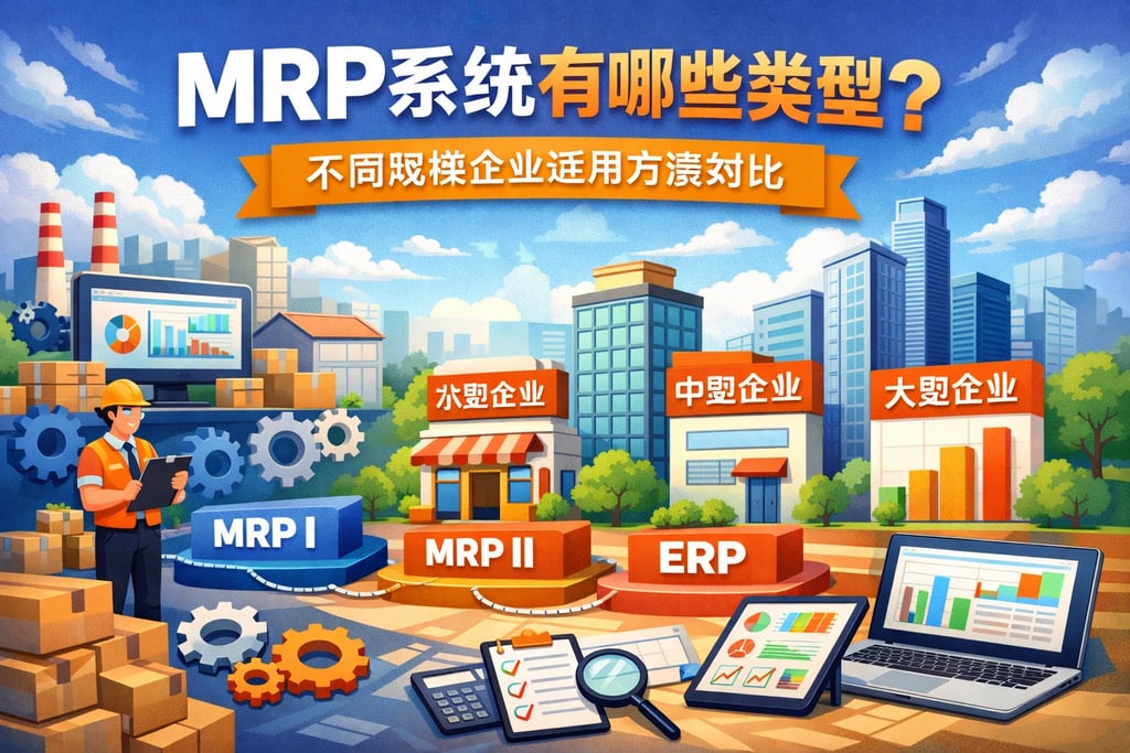 MRP系统有哪些类型？不同规模企业适用方案对比