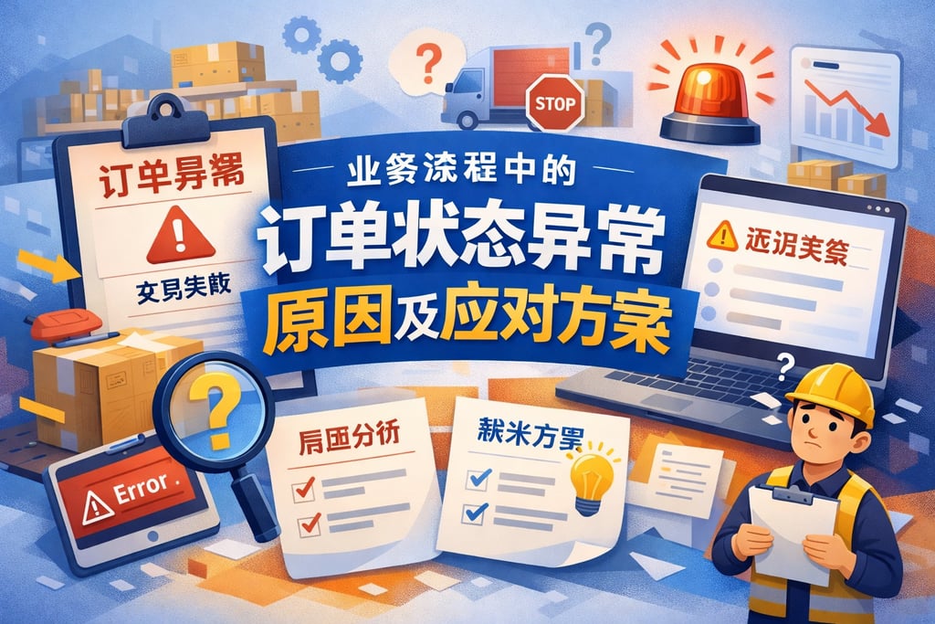 业务流程中订单状态异常原因及应对方案