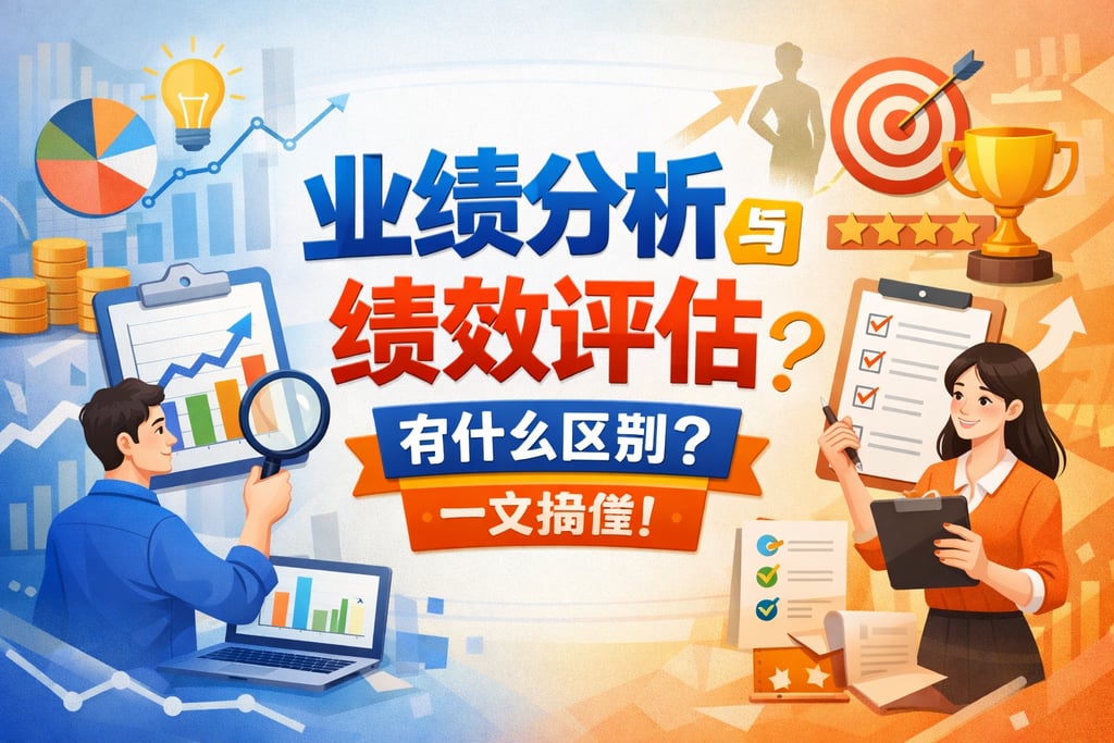 业绩分析与绩效评估有什么区别？一文搞懂
