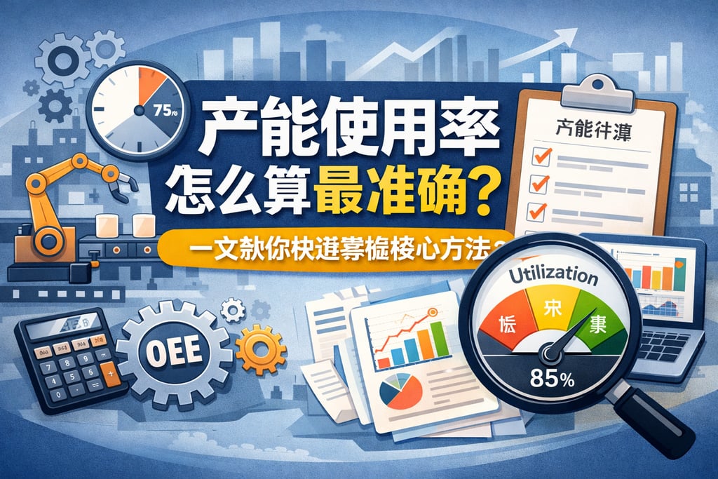 产能使用率怎么算最准确？一文教你快速掌握核心方法
