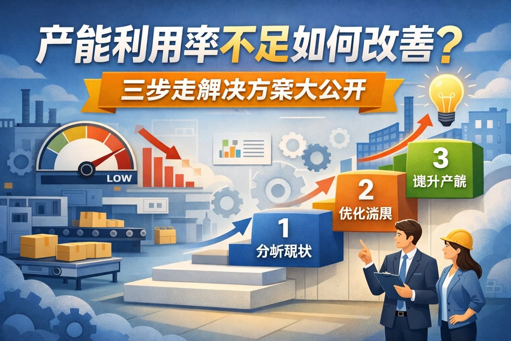 产能利用率不足如何改善？三步走解决方案大公开