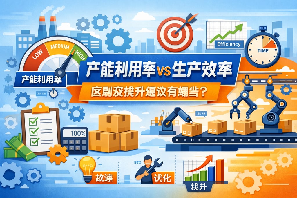 产能利用率和生产效率的区别及提升建议有哪些