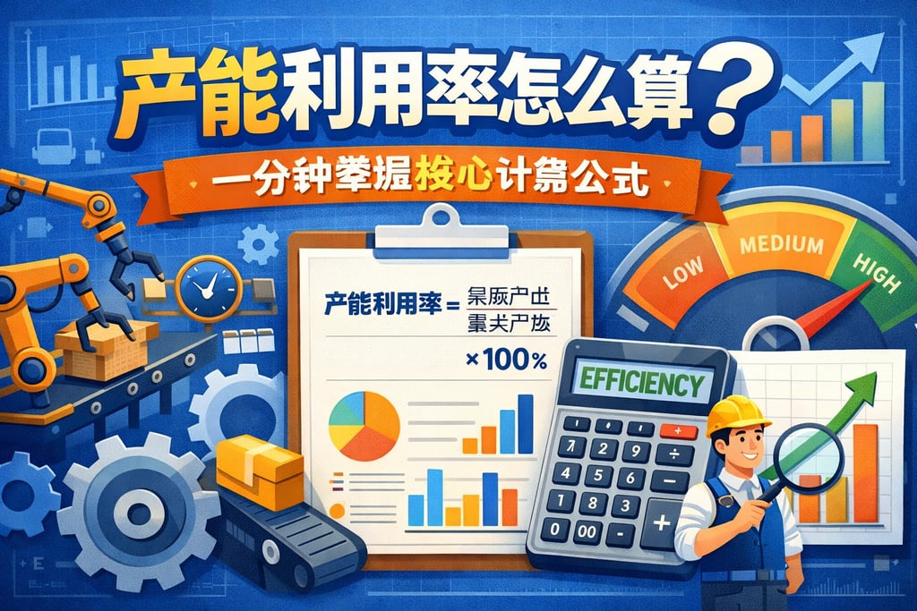 产能利用率怎么算？一分钟掌握核心计算公式