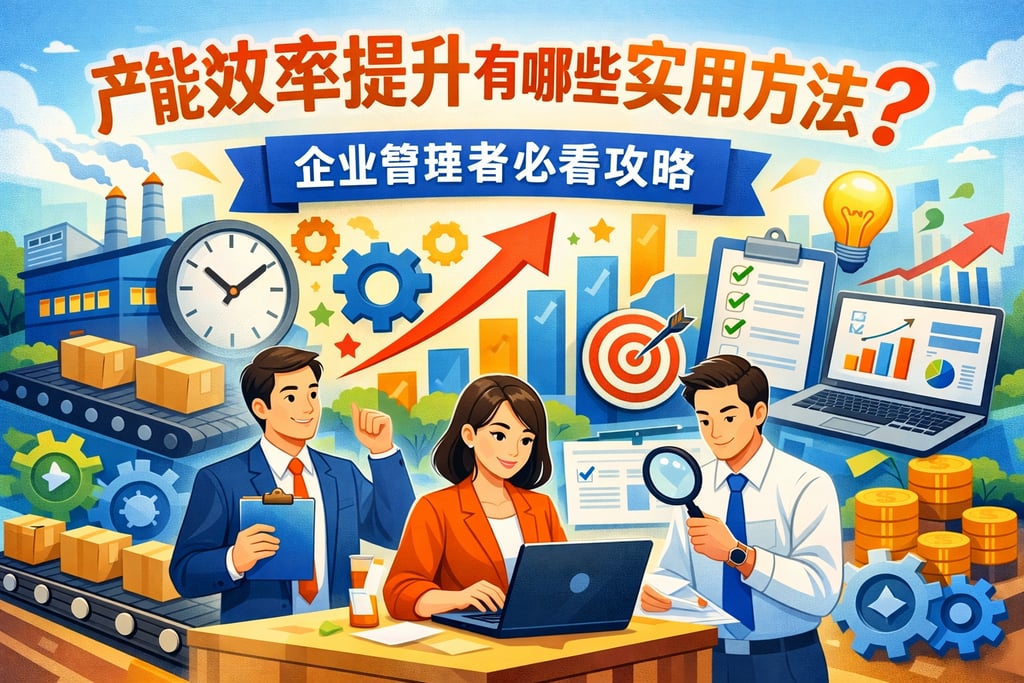 产能效率提升有哪些实用方法？企业管理者必看攻略