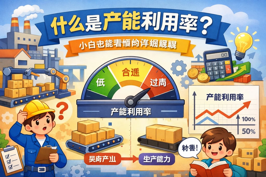 什么是产能利用率？小白也能看懂的详细解释
