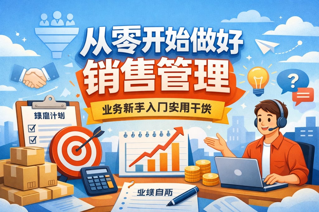 从零开始做好销售管理，业务新手入门实用干货