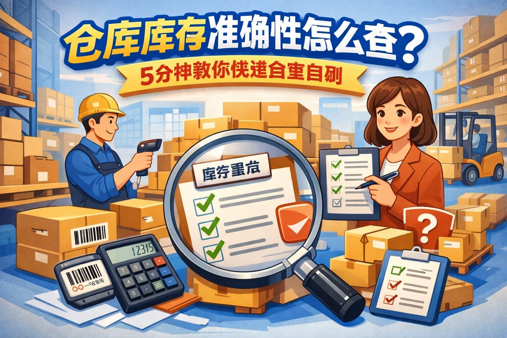 仓库库存准确性怎么查？5分钟教你快速自查自测