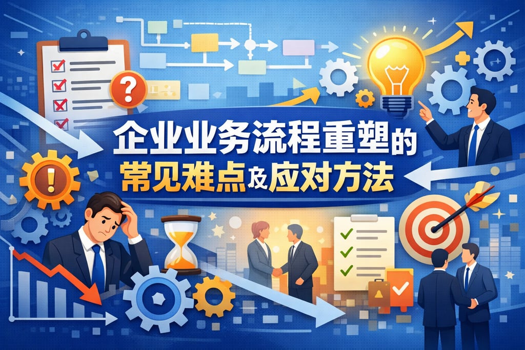 企业业务流程重塑有哪些常见难点及应对方法