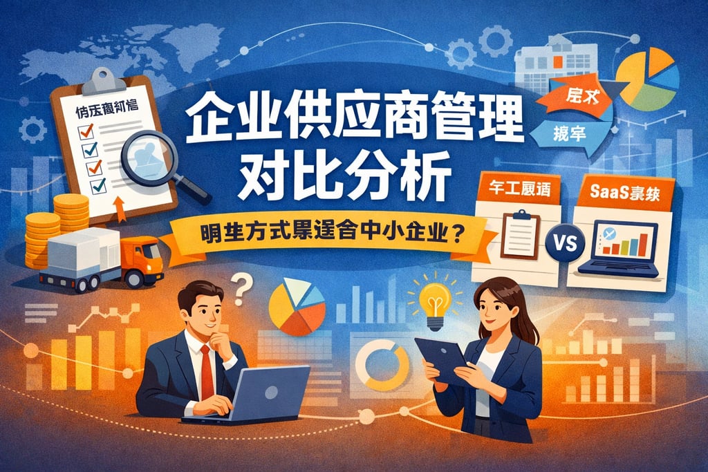企业供应商管理对比分析，哪些方式最适合中小企业