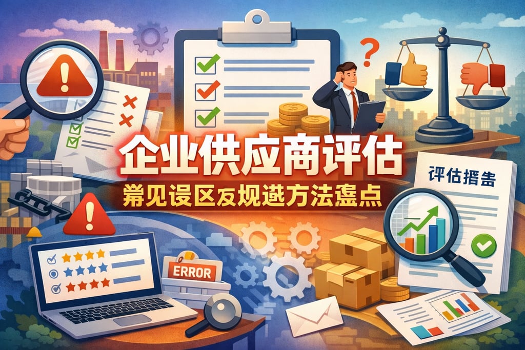 企业供应商评估常见误区及规避方法盘点