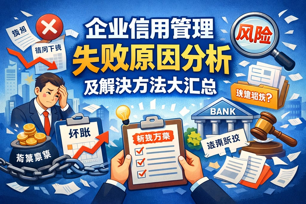 企业信用管理失败原因分析及解决方法大汇总