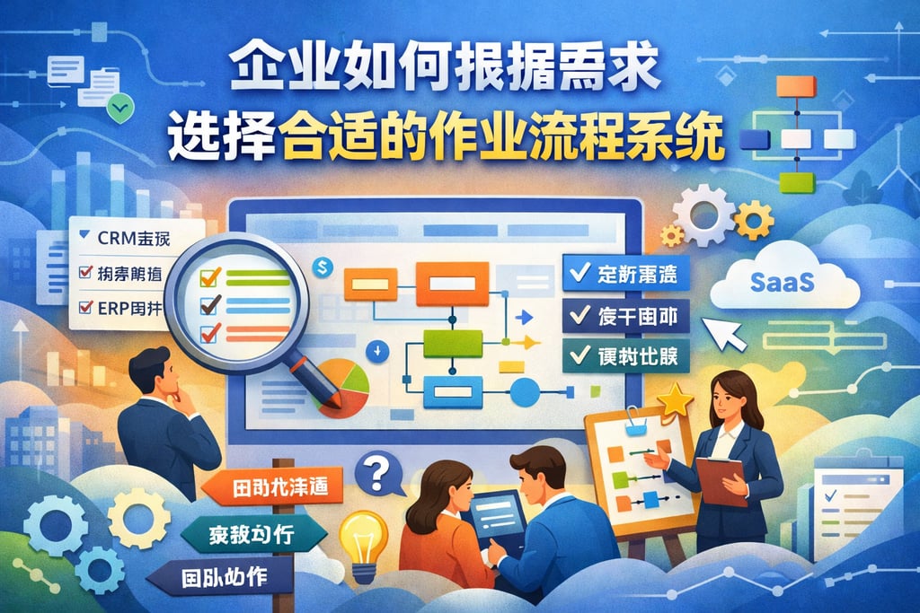 企业如何根据需求选择合适的作业流程系统软件