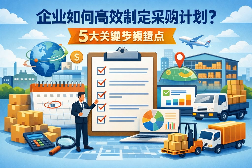 企业如何高效制定采购计划？5大关键步骤盘点