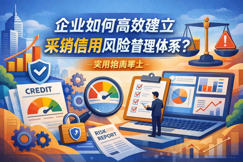 企业如何高效建立采销信用风险管理体系？实用指南奉上
