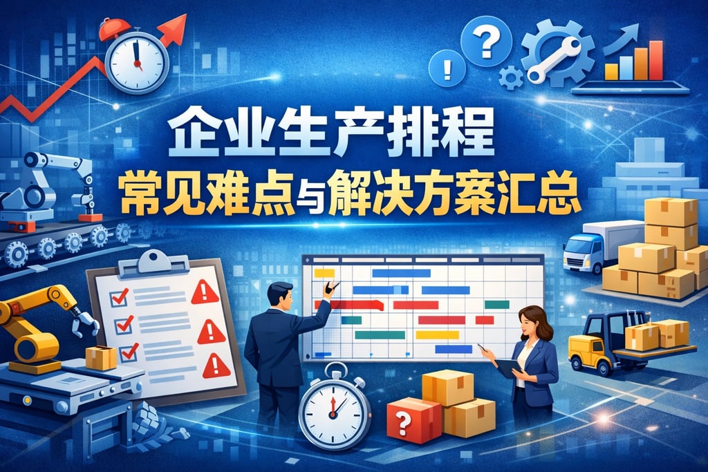 企业生产排程常见难点与解决方案汇总