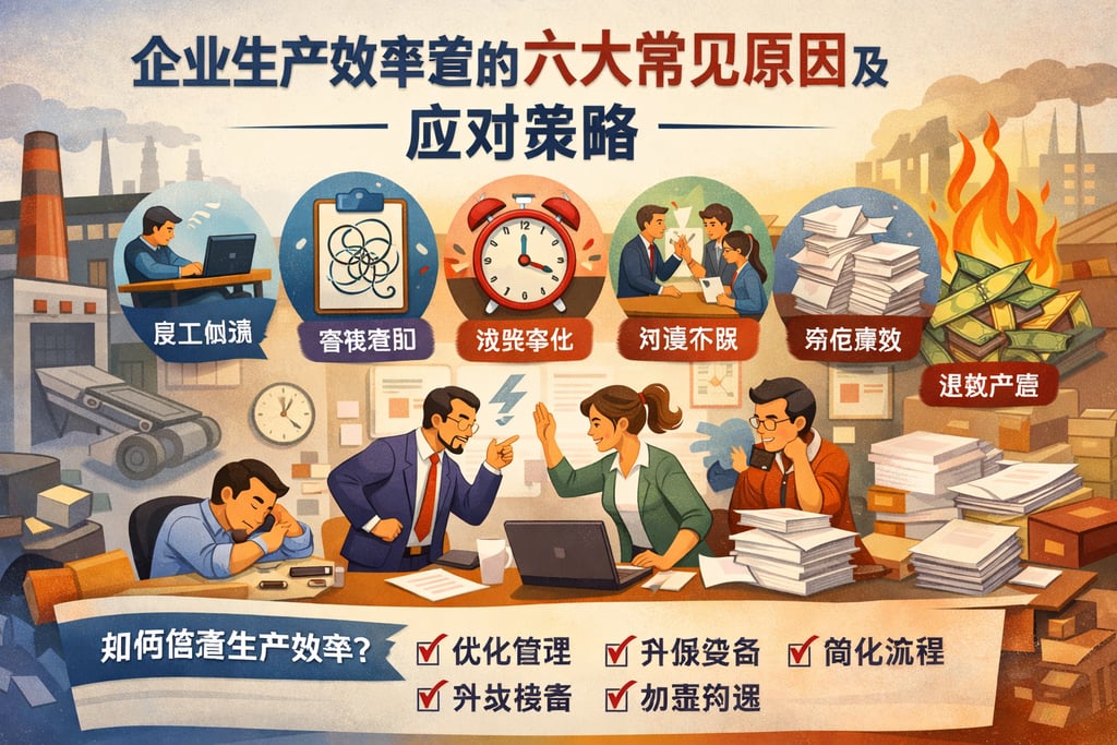 企业生产效率差的六大常见原因及应对策略