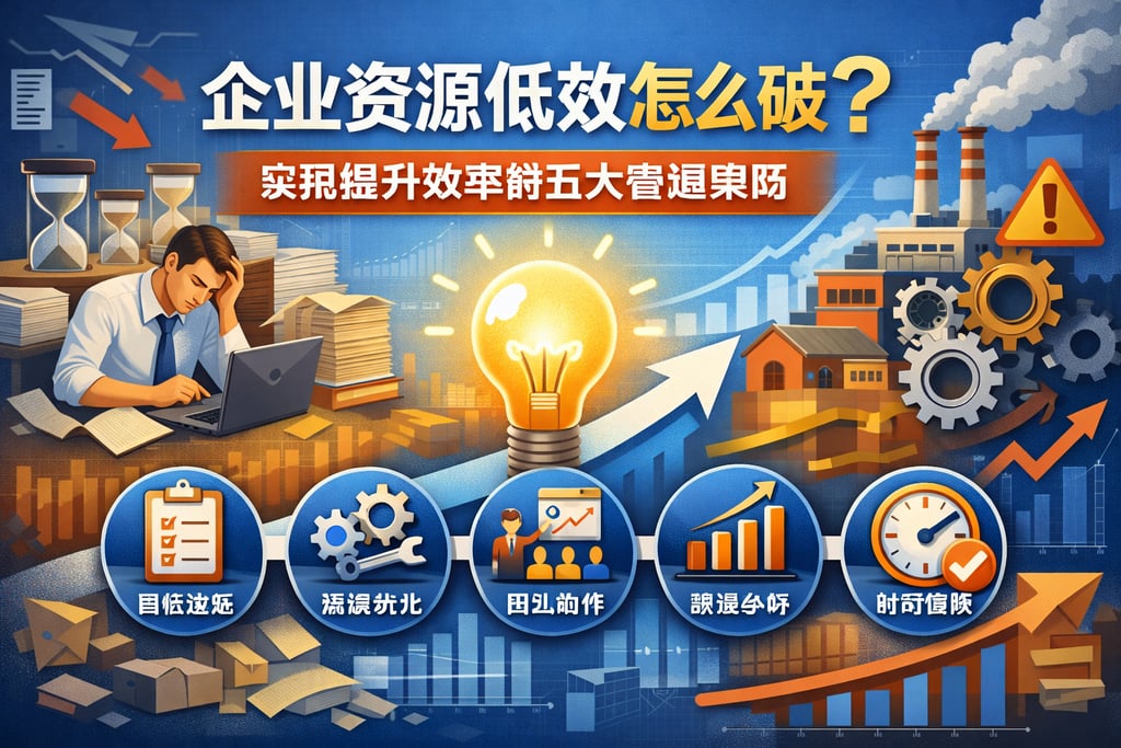 企业资源低效怎么破？实用提升效率的五大管理策略