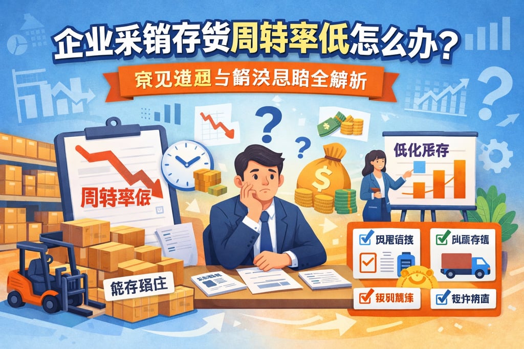 企业采销存货周转率低怎么办？常见难题与解决思路全解析