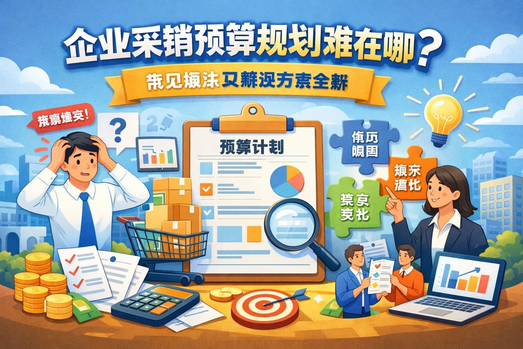 企业采销预算规划难在哪？常见痛点及解决方案全解