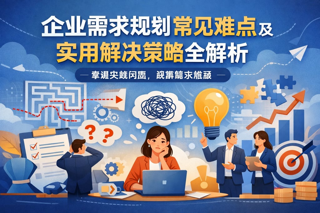 企业需求规划常见难点及实用解决策略全解析