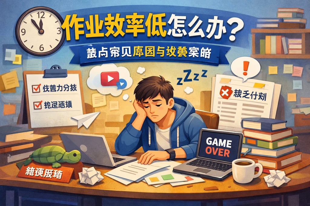 作业效率低怎么办？盘点常见原因与改善策略