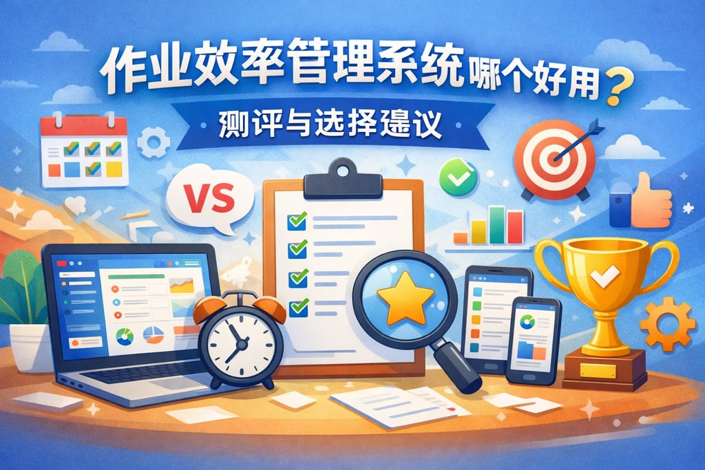 作业效率管理系统哪个好用？测评与选择建议