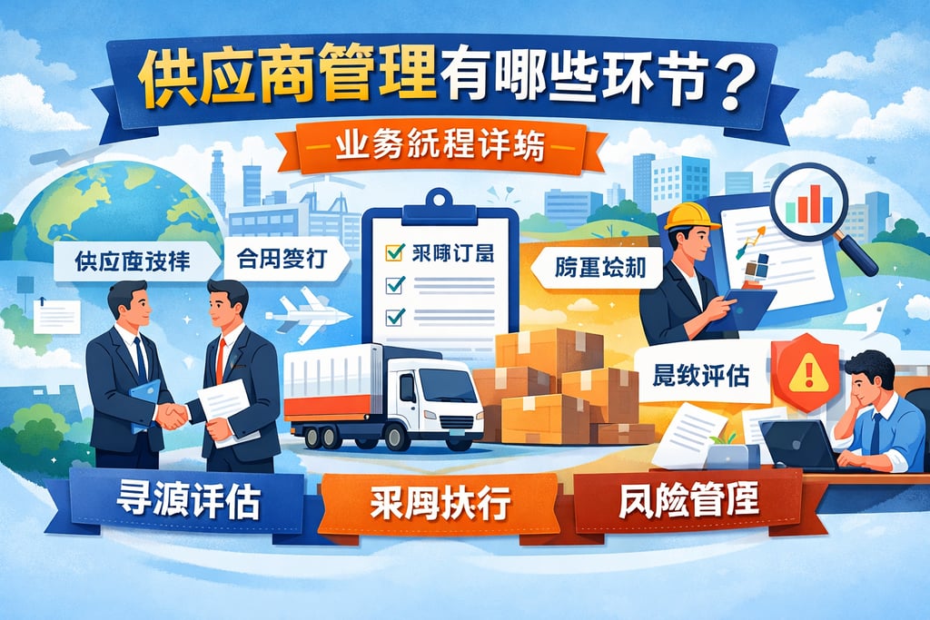 供应商管理有哪些环节？业务流程详解