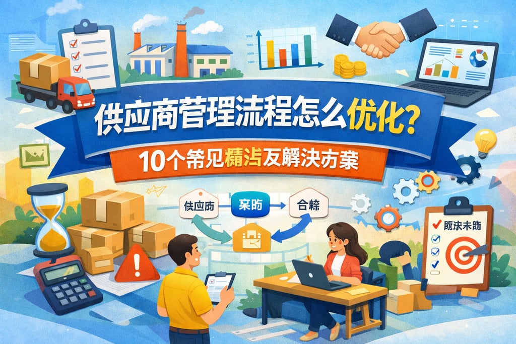 供应商管理流程怎么优化？10个常见痛点及解决方案