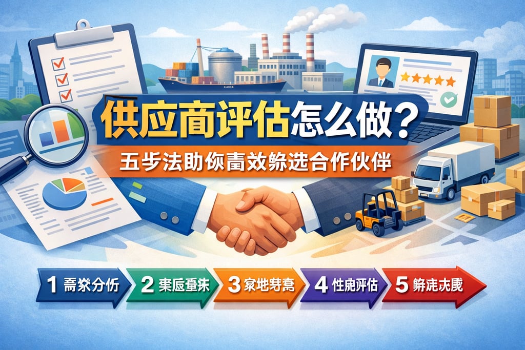 供应商评估怎么做？五步法助你高效筛选合作伙伴
