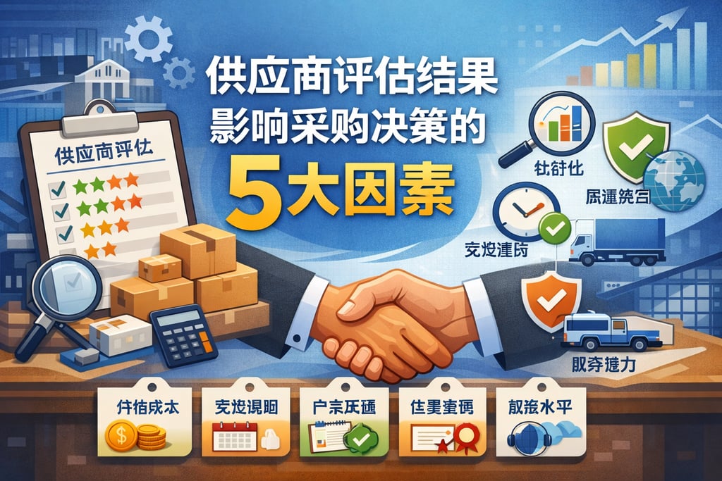供应商评估结果影响采购决策的5大因素