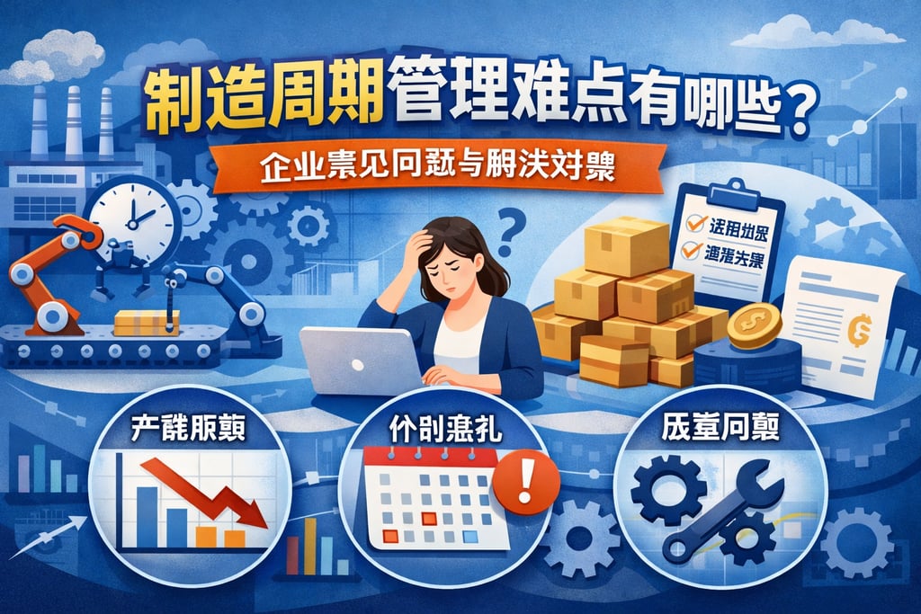 制造周期管理难点有哪些？企业常见问题与解决对策