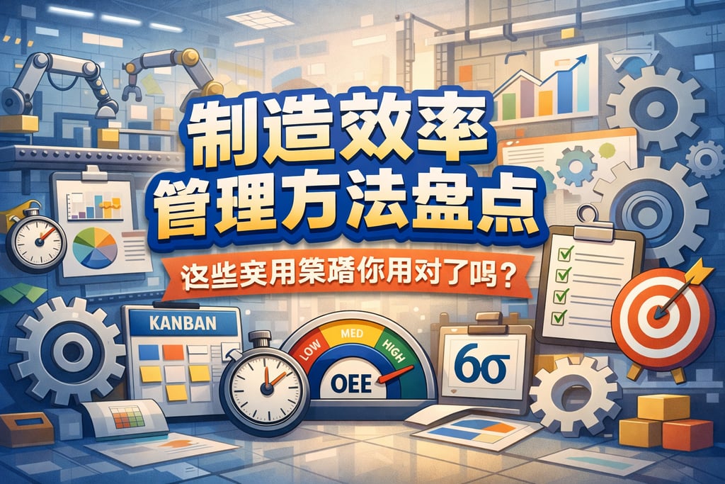 制造效率管理方法盘点，这些实用策略你用对了吗？